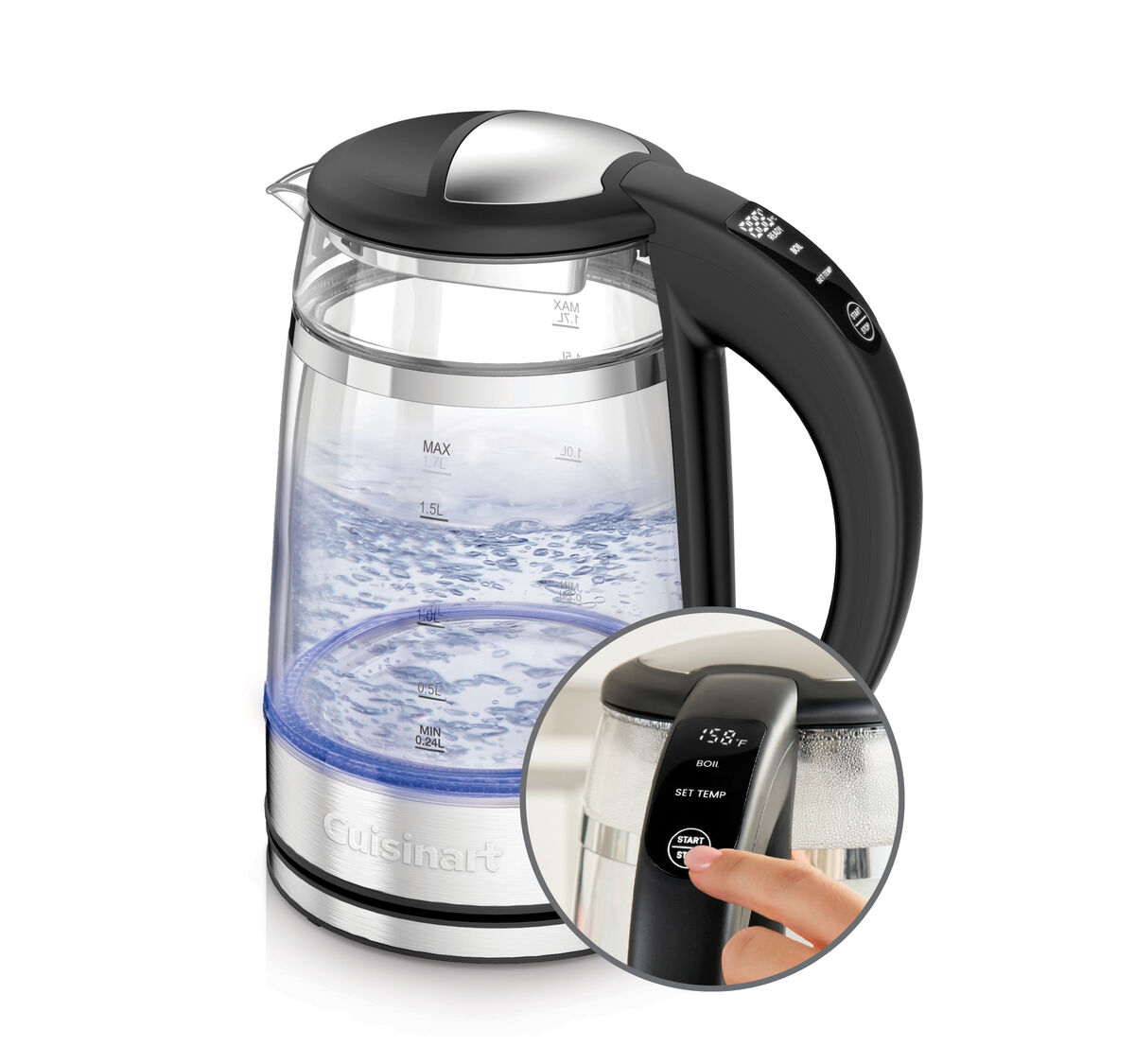 Cuisinart ClearTemp 1.7L Glass Kettle GK-19 manufacturer reference